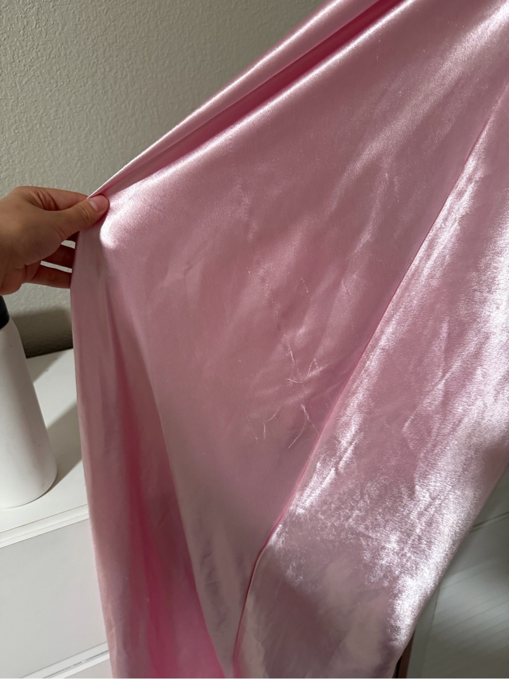 Lovers + Friends Satin Strapless Maxi Dress in Light Pink - Picture 10 of 11